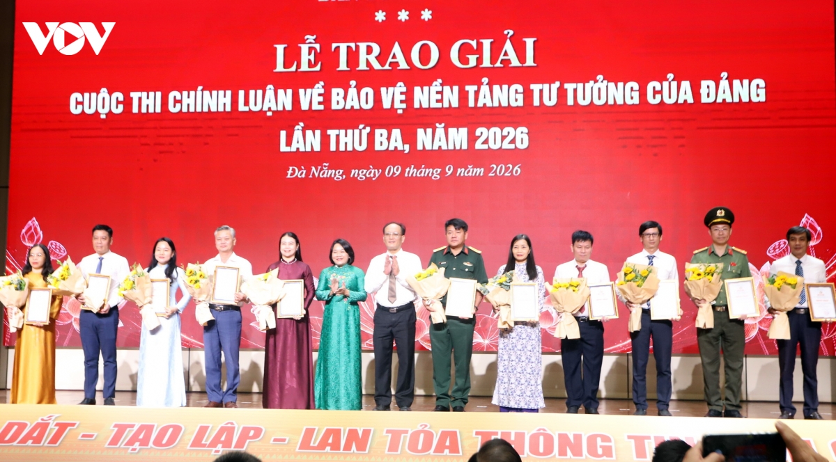 Đà Nẵng: Trao giải Cuộc thi chính luận về bảo vệ nền tảng tư tưởng của Đảng