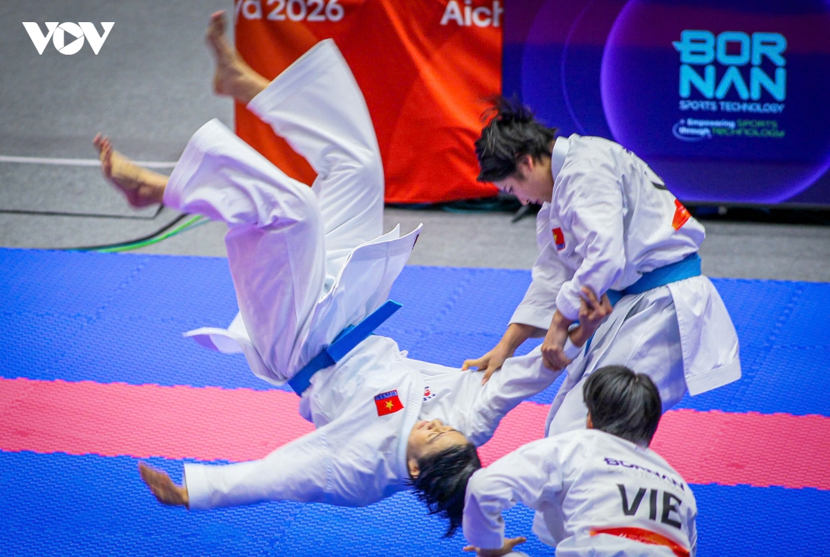 asiad 2026 ngay thi dau 22 9 karate gianh hcv, u23 viet nam vao tu ket hinh anh 75