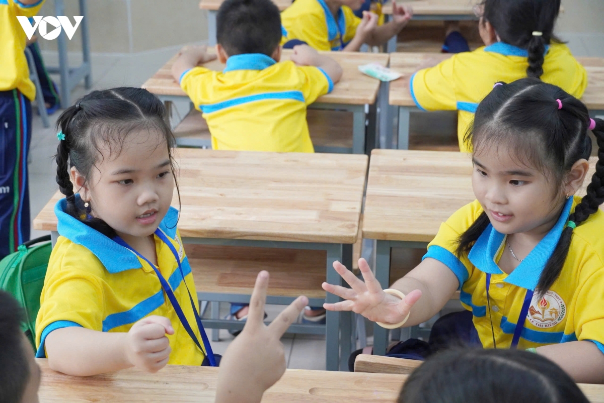 Trường liên cấp tại TP.HCM cải tạo từ trụ sở công cũ kịp ngày khai giảng