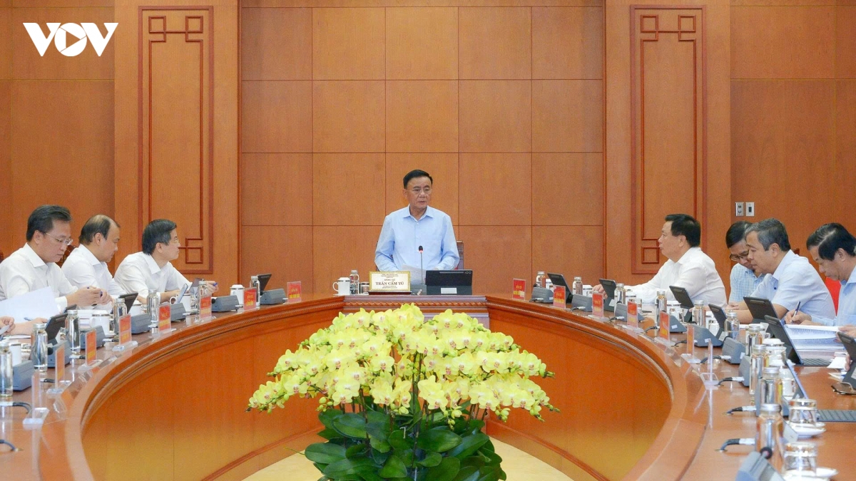 thuong truc ban bi thu lam viec voi hoc vien chinh tri quoc gia ho chi minh hinh anh 1