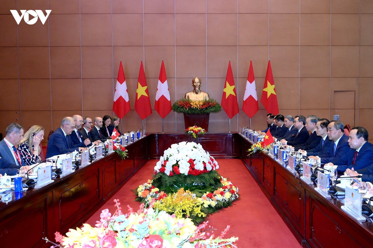 tong bi thu, chu tich nuoc to lam hoi dam voi tong thong thuy si guy parmelin hinh anh 2