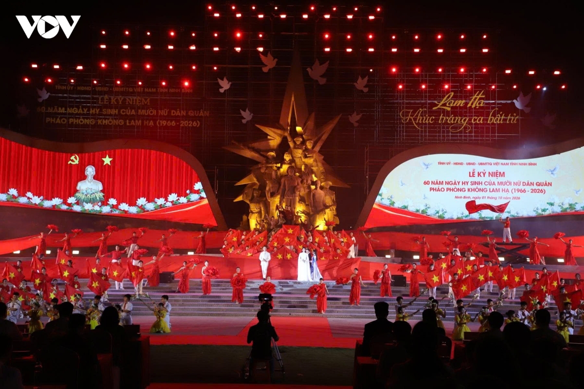 ninh binh ky niem 60 nam khuc trang ca muoi nu dan quan lam ha hinh anh 1