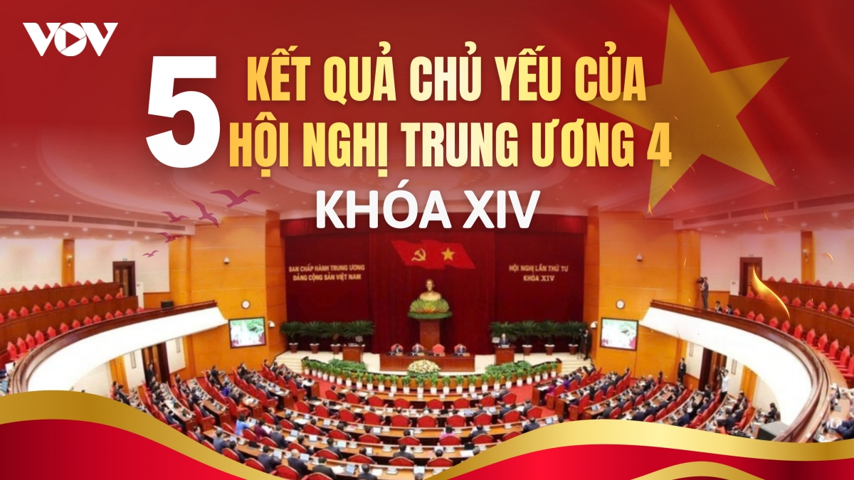 5 kết quả chủ yếu của Hội nghị Trung ương 4 khóa XIV