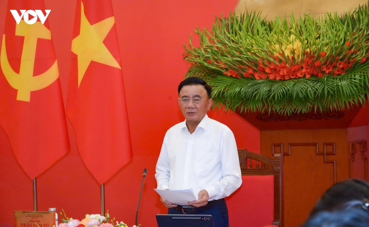 thuong truc ban bi thu tran cam tu chu tri hoi nghi giao ban quy iii 2026 hinh anh 2