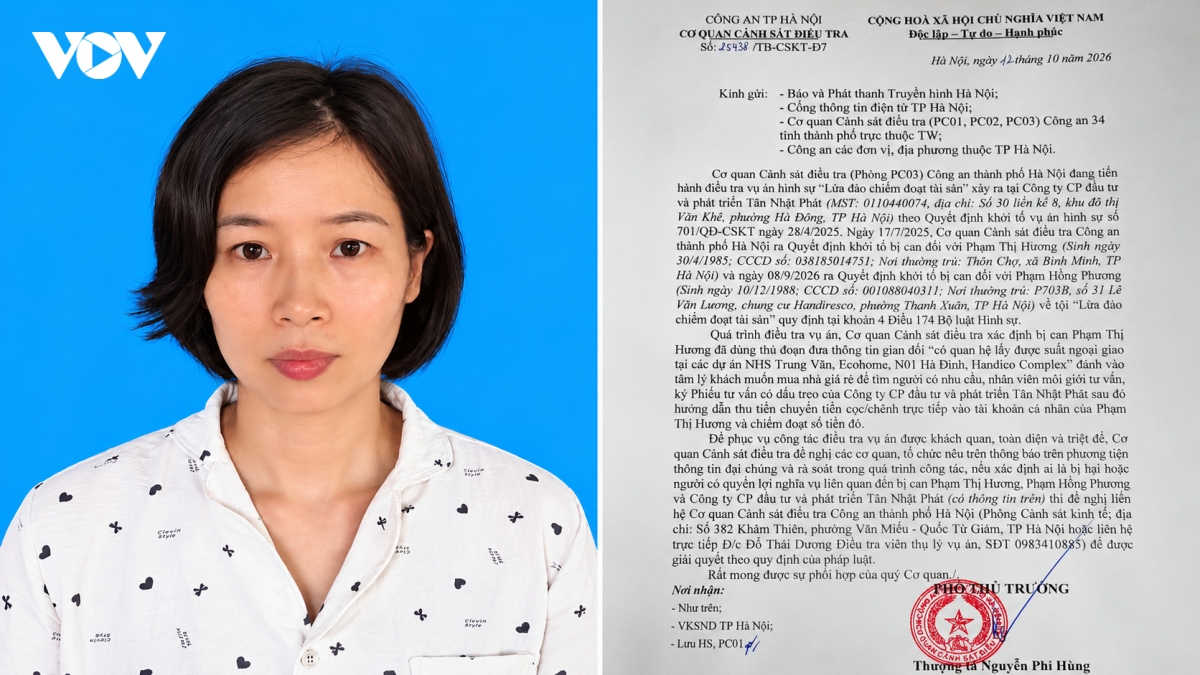 Công an Hà Nội tìm bị hại trong vụ lừa bán “suất ngoại giao” nhà ở xã hội