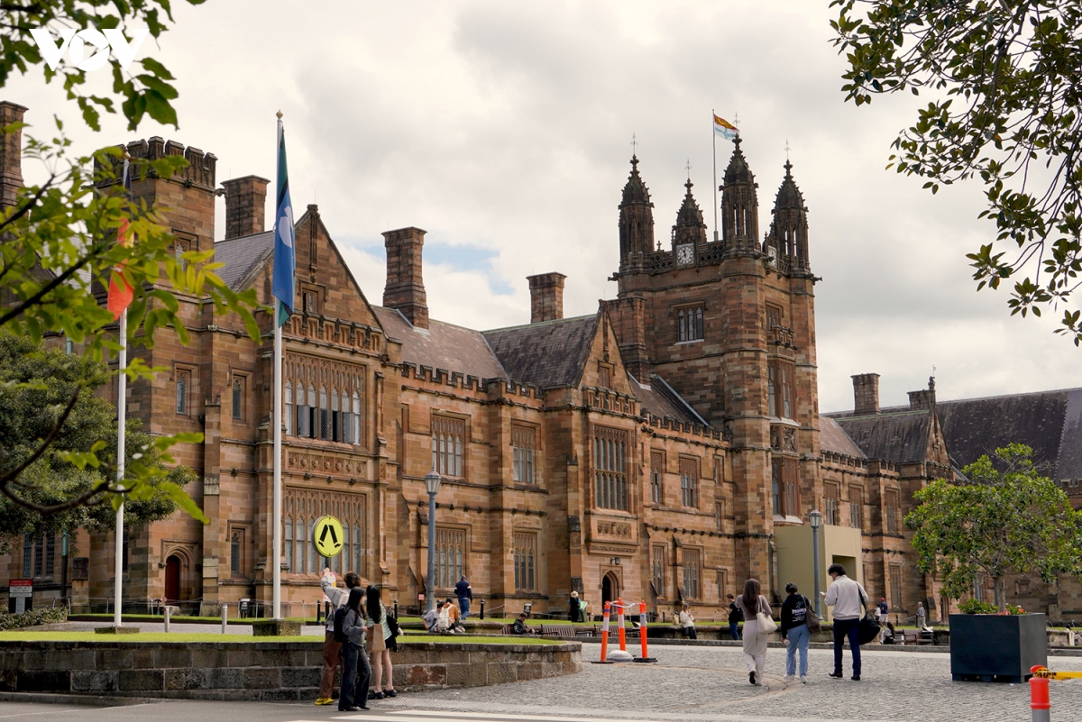 Đại học Sydney, một trường học thu hút nhiều sinh viên quốc tế.