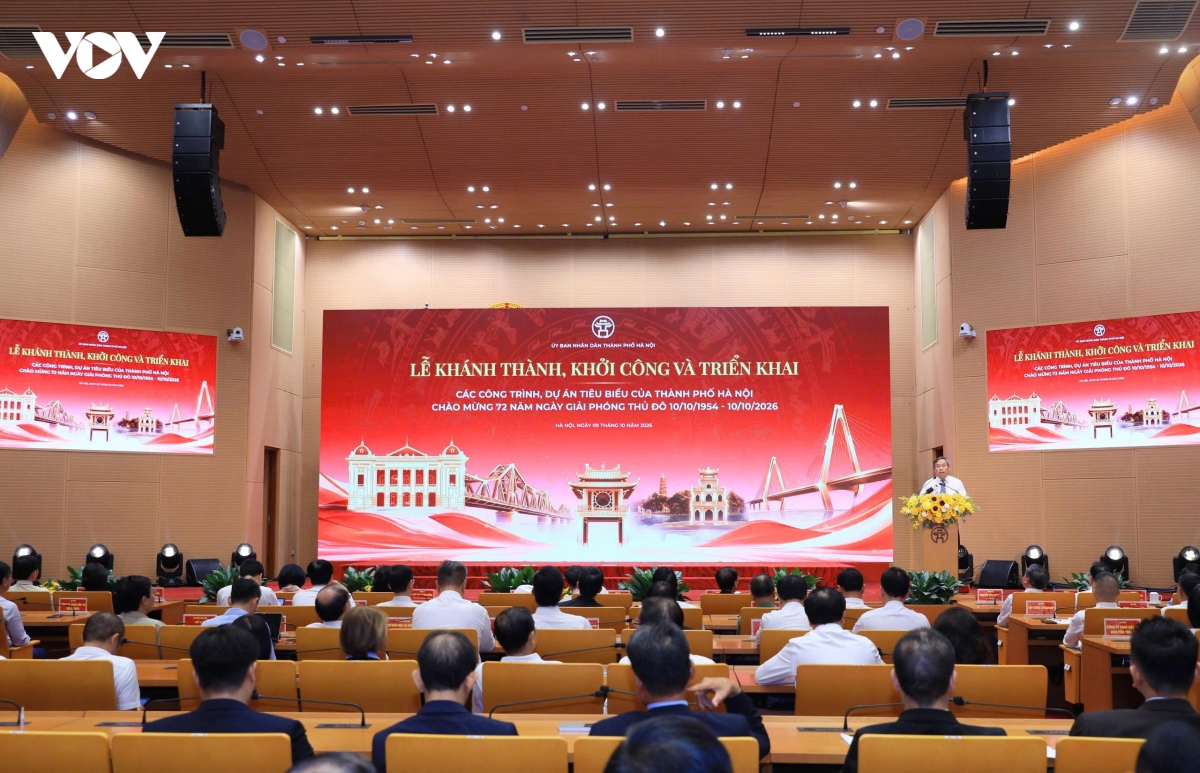 ha noi cong bo 292 cong trinh, du an khoi thong nguon luc phat trien thu do hinh anh 1