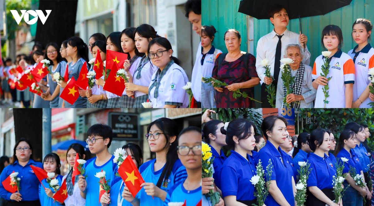 toan canh le vieng, truy dieu va an tang hai cot liet si o cong vien le thi rieng hinh anh 19