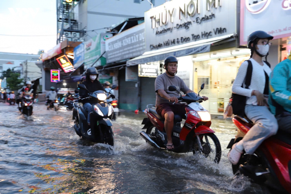 trieu cuong dat dinh, nguoi dan tp.hcm chat vat di chuyen trong bien nuoc hinh anh 6