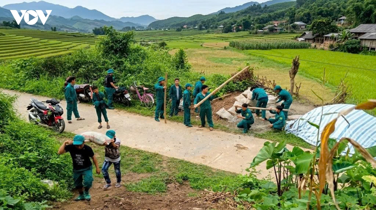 thai nguyen tap trung thao go kho khan trong xoa nha tam, nha dot nat hinh anh 2