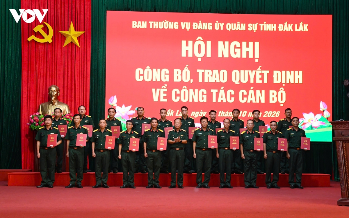 Quân khu 5 điều động, bổ nhiệm 85 Chỉ huy trưởng, Chính trị viên Ban CHQS cấp xã ở Đắk Lắk