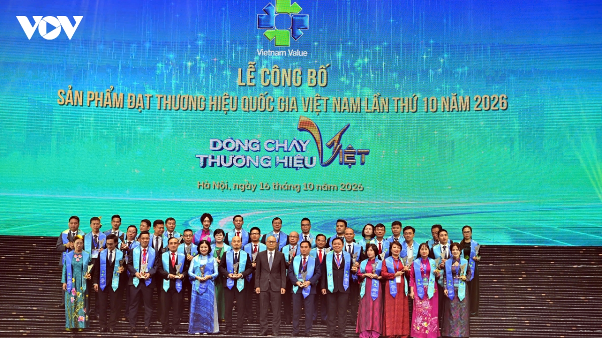 Vinh danh 227 doanh nghiệp đạt Thương hiệu Quốc gia Việt Nam 2026