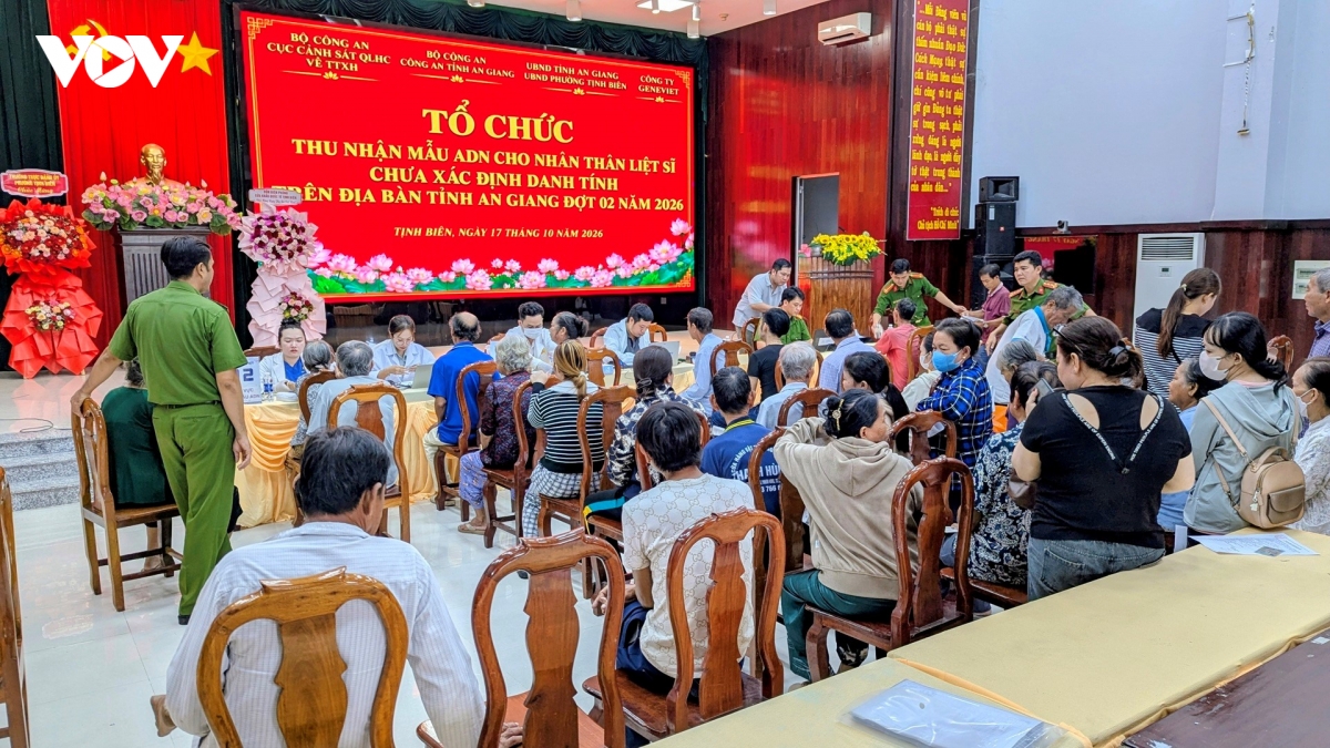 an giang thu nhan mau adn dot 2 cho than nhan liet si chua xac dinh danh tinh hinh anh 1