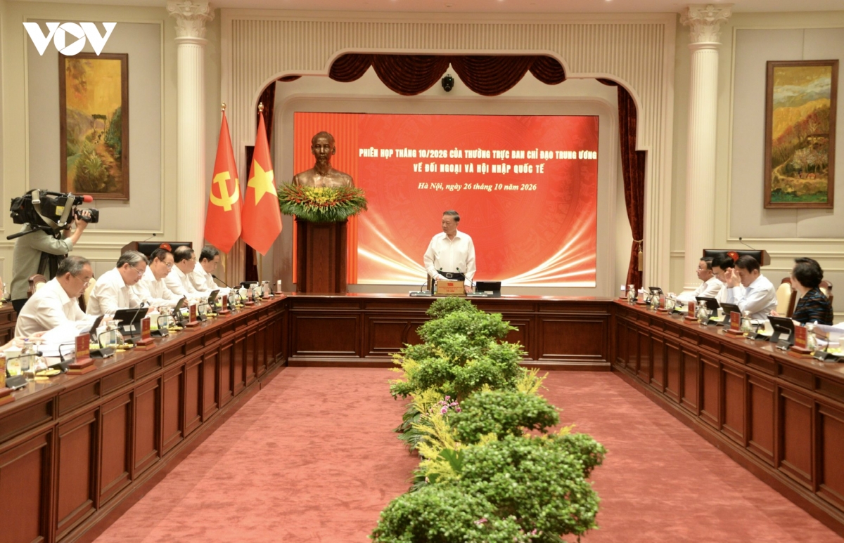 tong bi thu, chu tich nuoc hop ban chi dao t.U ve doi ngoai va hoi nhap quoc te hinh anh 2