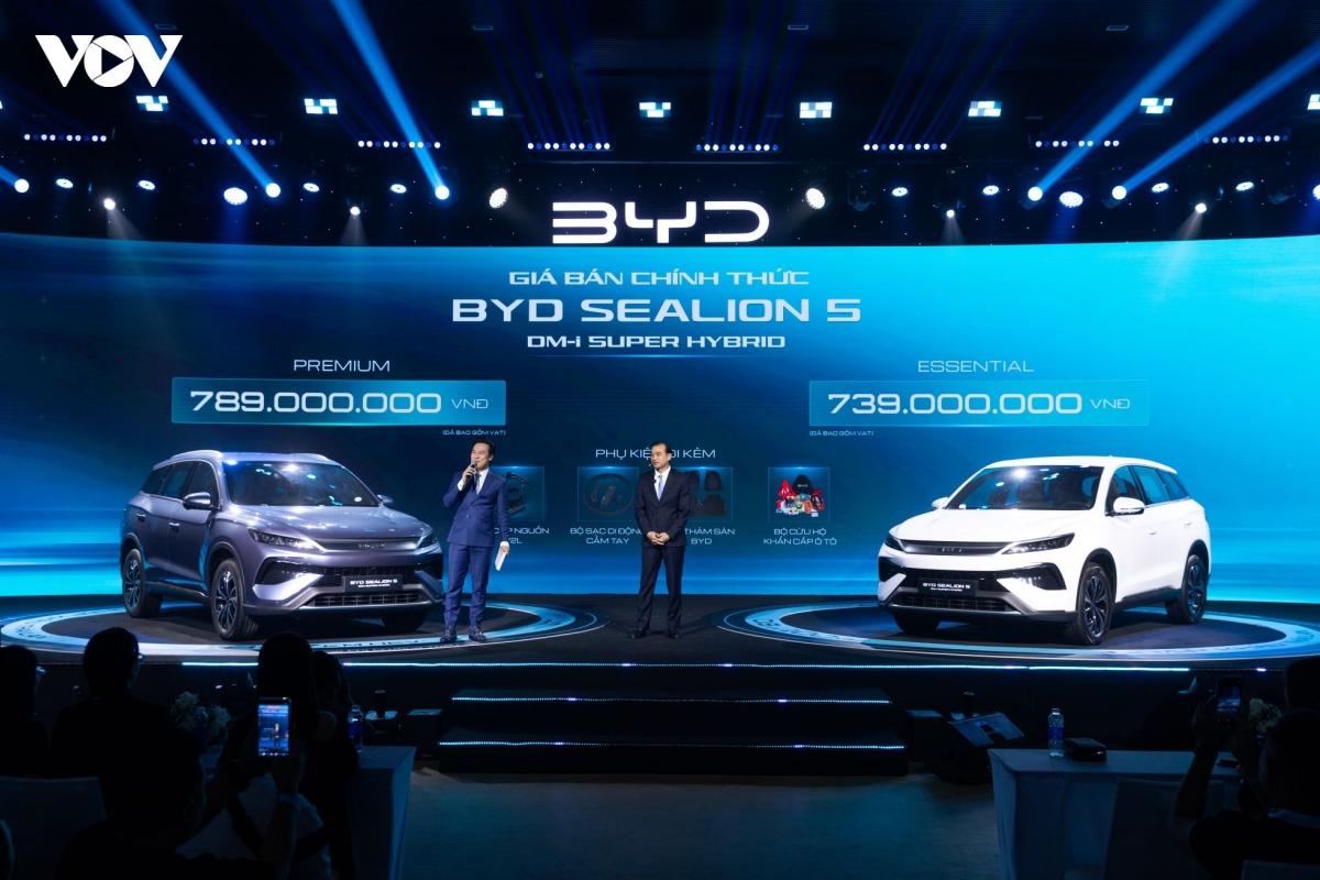 BYD Sealion 5 chính thức ra mắt tại Việt Nam với giá từ 659 triệu đồng