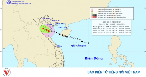 Ảnh hưởng cơn bão số 2, các tỉnh phía Bắc và Bắc Trung Bộ có nơi mưa rất to
