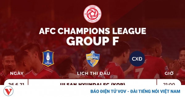 Lịch thi đấu của Viettel ở AFC Champions League 2021 - VOV