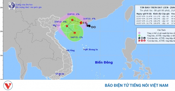 Bão số 3 trên đất liền suy yếu thành áp thấp nhiệt đới trong 24 tới - Vimarsana News