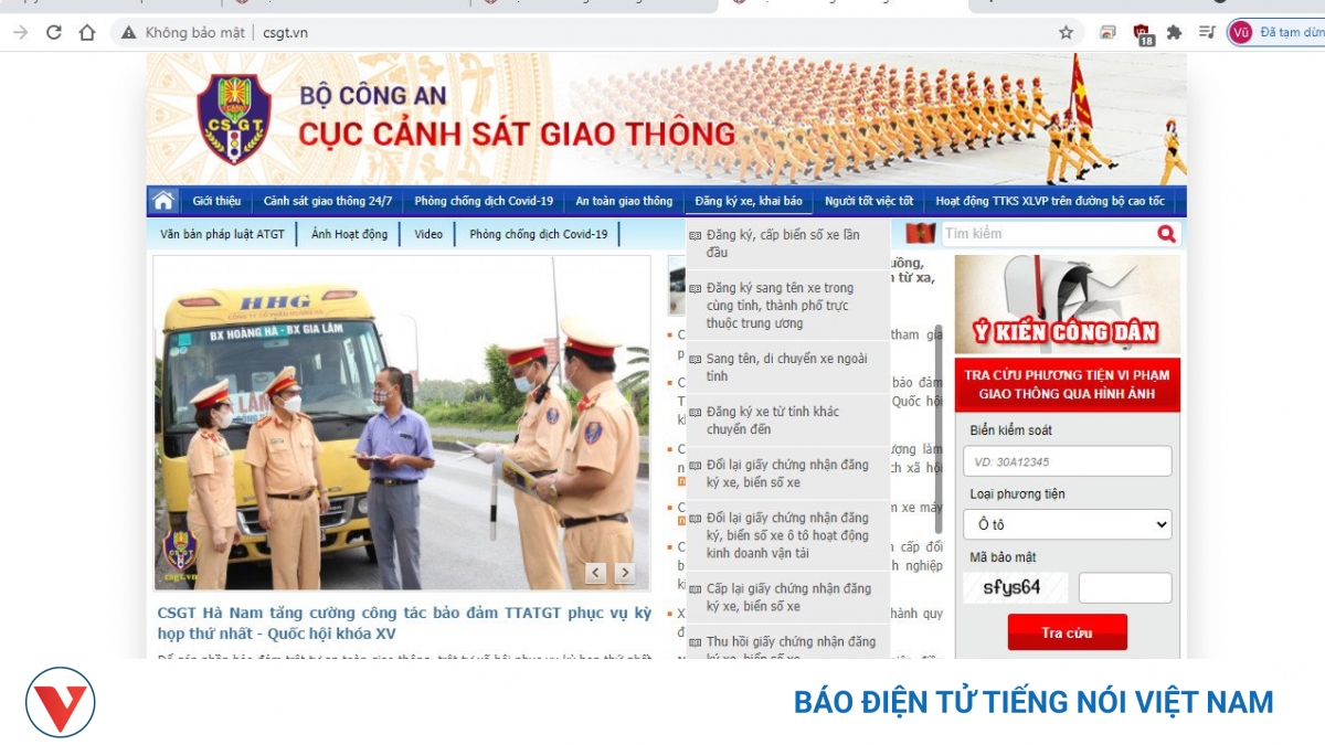 Người dân hoàn thiện thủ tục đăng ký, khai báo phương tiện online như thế nào? - Vimarsana News