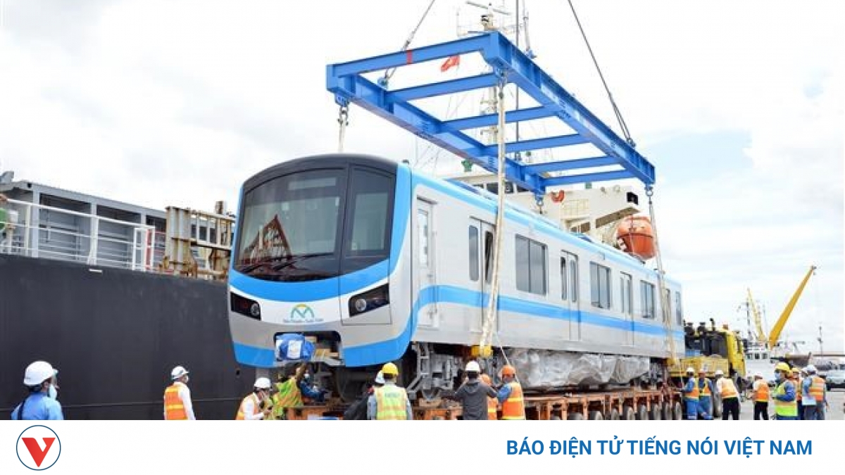 Four more Japanese built trains arrive for HCM City metro route