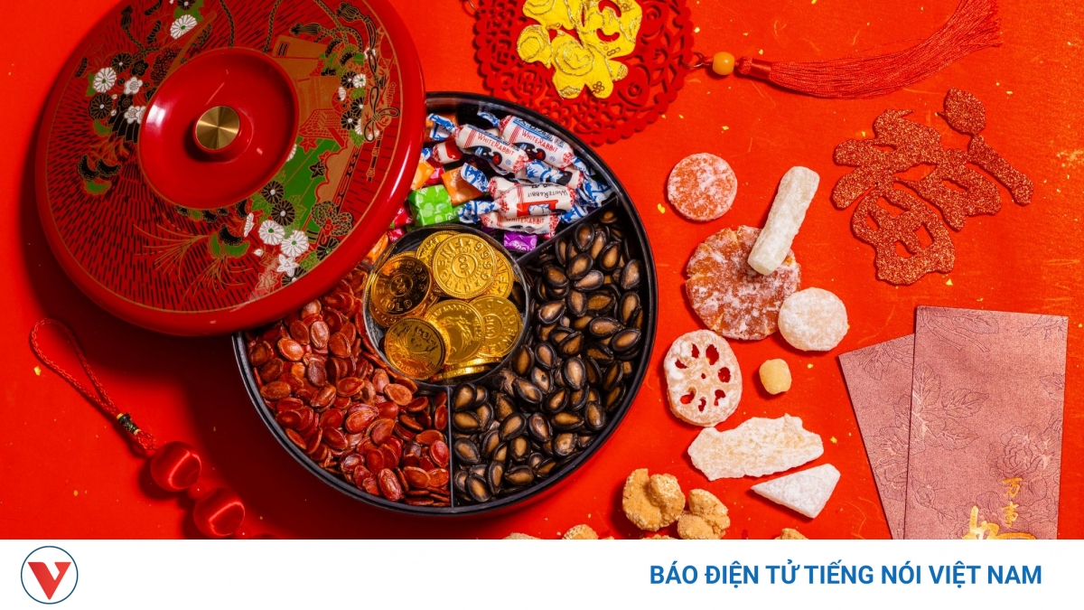 Thú vị câu chuyện hộp đựng mứt Tết đỏ truyền thống của người Trung Quốc