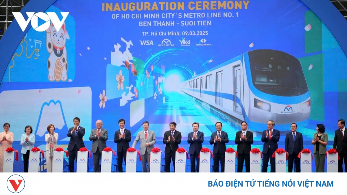 Metro Line No.1 officially inaugurated in Ho Chi Minh City