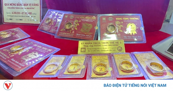 Giá vàng SJC giảm 300.000 đồng/lượng ngày 26/8