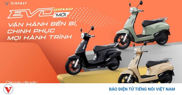 VinFast Evo Grand: Xe Máy Điện 'Trị Giá Ngàn Đô' Với 2 Pin, Sạc Nhanh, Đi Tới 262km!