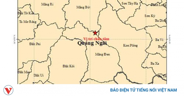 Động đất 3,6 độ Richter ở xã Măng Bút, rung lắc lan xa tới ven biển Quảng Ngãi