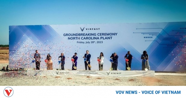 VinFast hosts EV factory groundbreaking ceremony in US