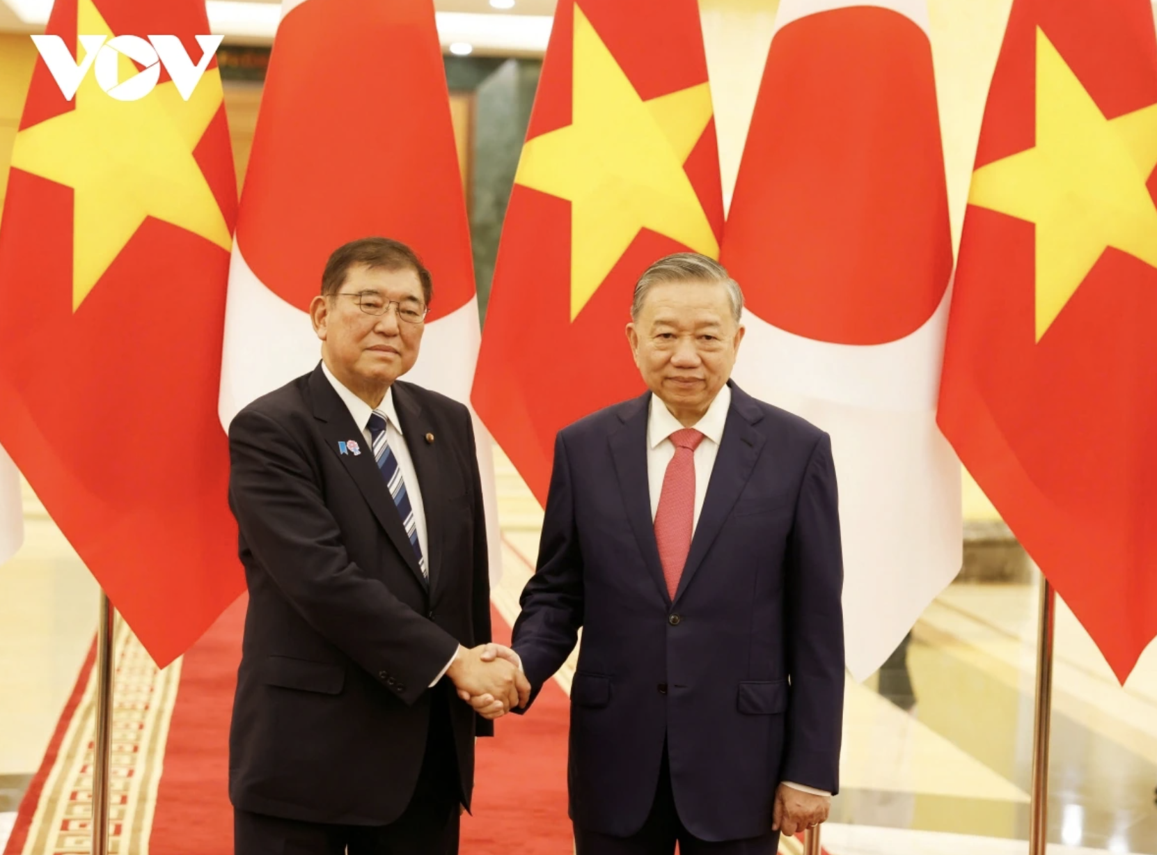 组图：苏林会见日本首相石破茂