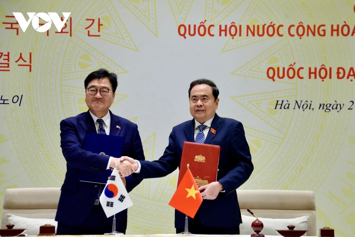 韩国国会议长禹元植结束对越南的正式访问