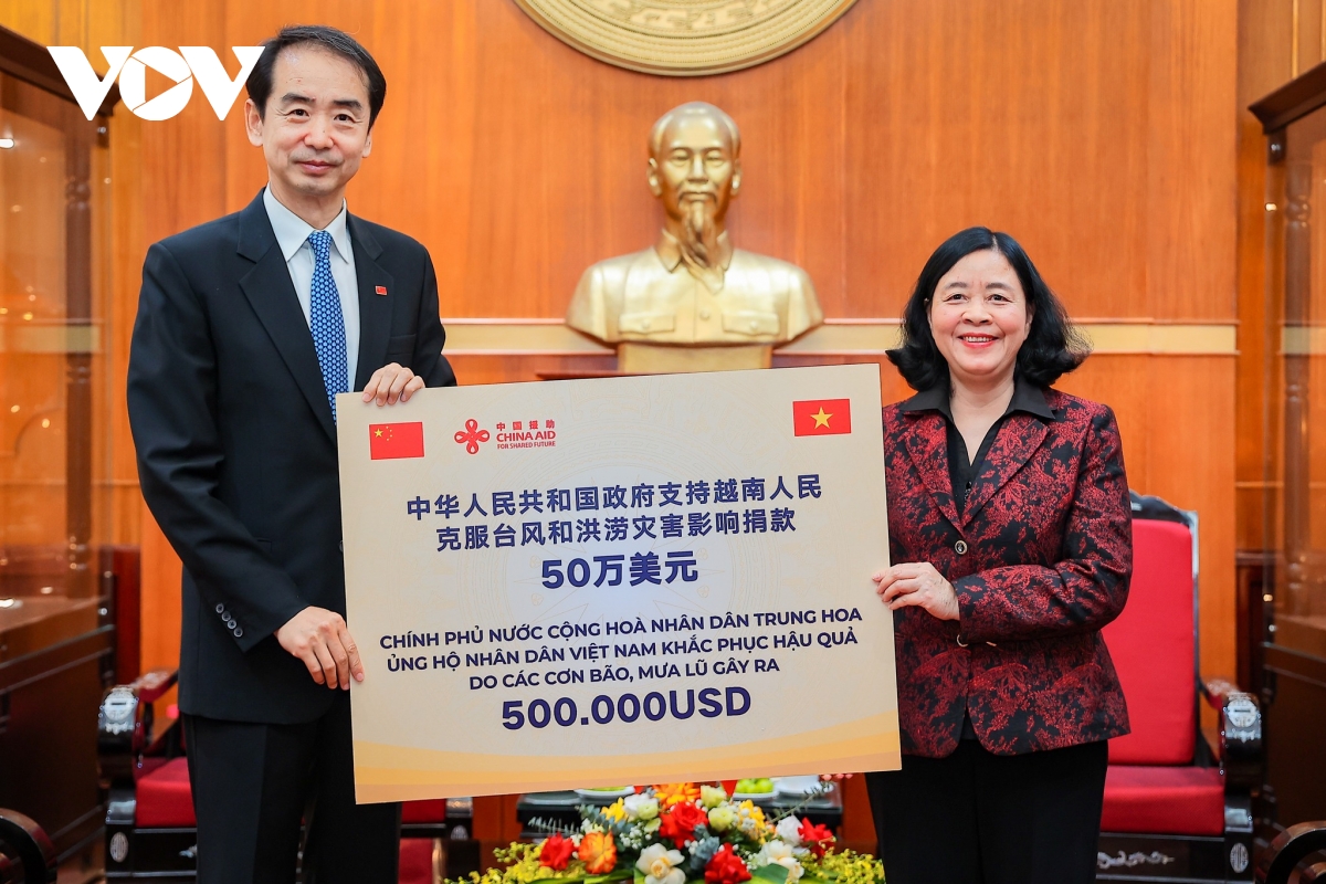 中国政府援助50万美元助力越南抗洪救灾