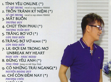 Bìa album Góc Khuất có ca khúc Chút Tình Phai với tên tác giả Trương Tuấn Huy.
