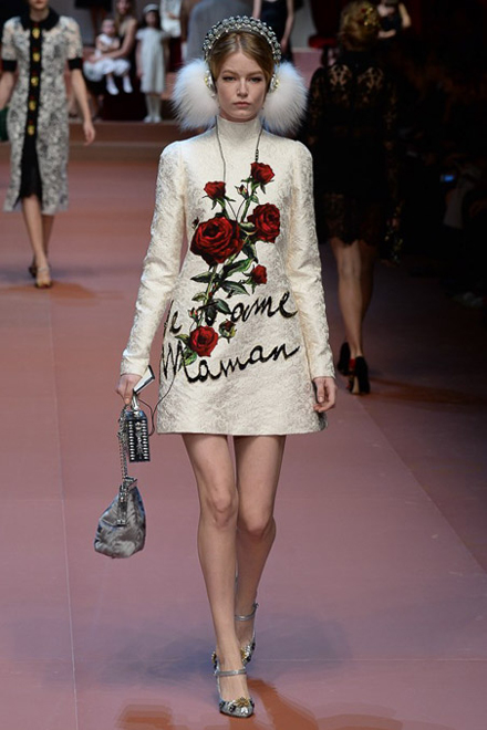 Một số thiết kế trong BST thu đông 2015 của Dolce & Gabbana
